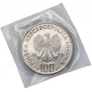 Próba NIKIEL 100 złotych 1979 Ludwik Zamenhof - na wprost - zgrzewka