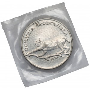 Próba NIKIEL 100 złotych 1979 Ryś na gałęzi - zgrzewka