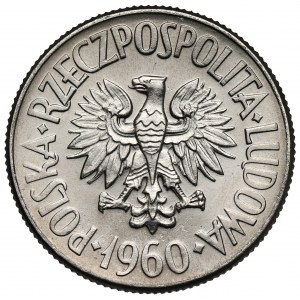 Próba NIKIEL 5 złotych 1960 Statek Waryński