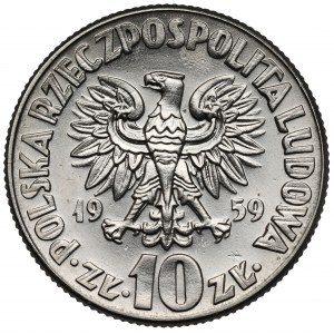 Próba NIKIEL 10 złotych 1959 Kopernik