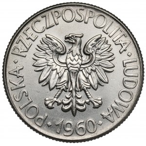 Próba NIKIEL 10 złotych 1960 Kościuszko - głowa