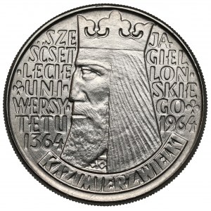 Próba NIKIEL 10 złotych 1964 Kazimierz Wielki - wklęsły