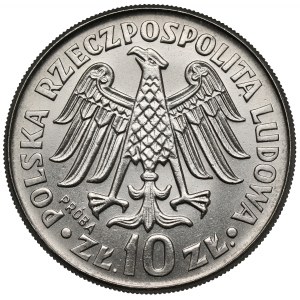 Próba NIKIEL 10 złotych 1964 Kazimierz Wielki - wklęsły