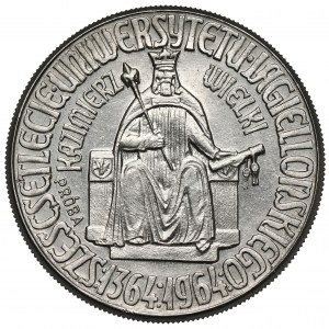 Próba NIKIEL 10 złotych 1964 Kazimierz Wielki - na tronie