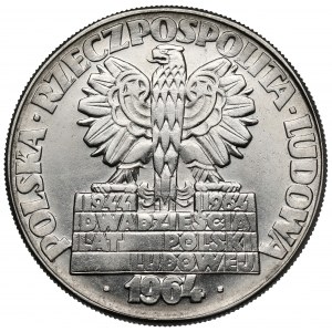 Próba NIKIEL 10 złotych 1964 Nowa Huta Płock Turoszów