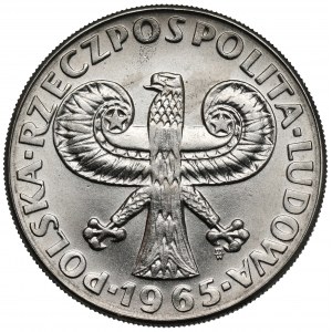 Próba NIKIEL 10 złotych 1965 Duża Kolumna