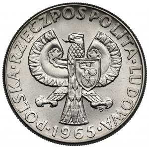 Próba NIKIEL 10 złotych 1965, 700 lat Warszawy - Syrenka