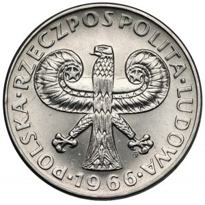 Próba NIKIEL 10 złotych 1966 Mała Kolumna