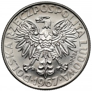 Próba NIKIEL 10 złotych 1967 Skłodowska - na wprost