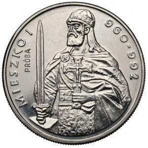 Próba NIKIEL 50 złotych 1979 Mieszko I - półpostać