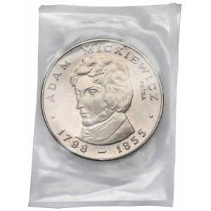 Próba NIKIEL 100 złotych 1978 Adam Mickiewicz - zgrzewka