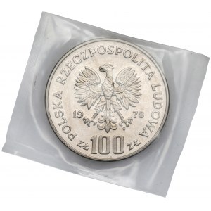 Próba NIKIEL 100 złotych 1978 Łoś - zgrzewka