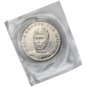 Próba NIKIEL 20 złotych 1978 Maria Konopnicka - mały Orzeł - zgrzewka