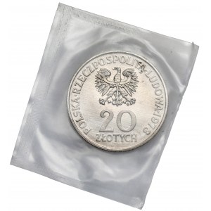 Próba NIKIEL 20 złotych 1978 Maria Konopnicka - mały Orzeł - zgrzewka
