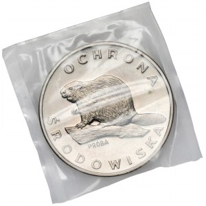 Próba NIKIEL 100 złotych 1978 Bóbr