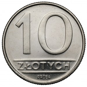 Próba NIKIEL 10 złotych 1984
