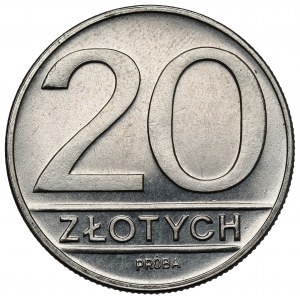 Próba NIKIEL 20 złotych 1984