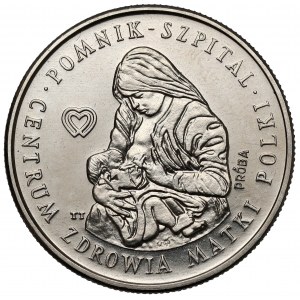 Próba NIKIEL 100 złotych 1985 Pomnik - Szpital Centrum Zdrowia Matki Polki