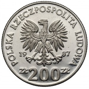Próba NIKIEL 200 złotych 1987 Mistrzostwa Europy w piłce nożnej