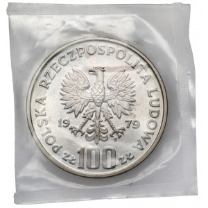 Próba NIKIEL 100 złotych 1979 Henryk Wieniawski - duża głowa - zgrzewka