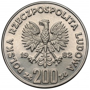 Próba NIKIEL 200 złotych 1982 Bolesław III Krzywousty - półpostać