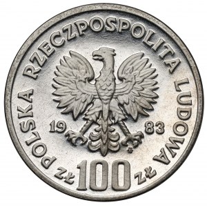 Próba NIKIEL 100 złotych 1983 Niedźwiedzie