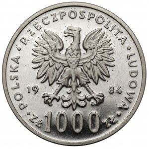 Próba NIKIEL 1.000 złotych 1984 Łabędź