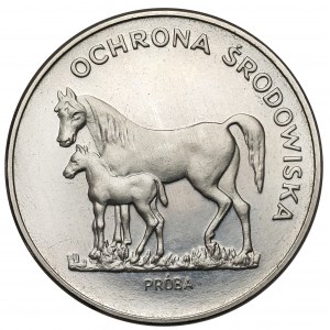 Próba NIKIEL 100 złotych 1981 Konie