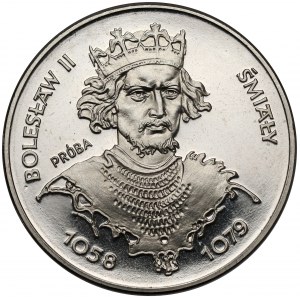 Próba NIKIEL 200 złotych 1981 Bolesław II Śmiały - popiersie