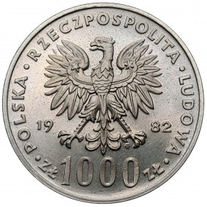 Próba NIKIEL 1.000 złotych 1982 Jan Paweł II - popiersie