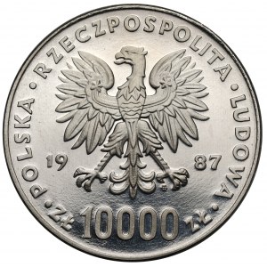 Próba NIKIEL 10.000 złotych 1987 Jan Paweł II
