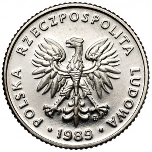 Próba NIKIEL 10 złotych 1989 - lustrzane