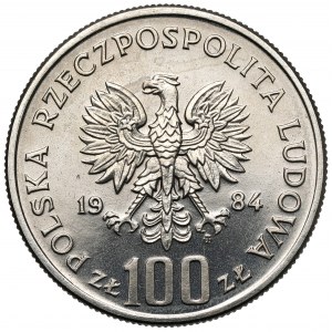 Próba NIKIEL 100 złotych 1984, 40 lat PRL