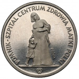 Próba NIKIEL 200 złotych 1985 Pomnik - Szpital Centrum Zdrowia Matki Polki