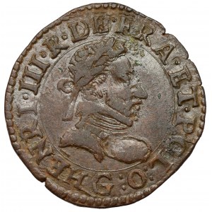 Henryk Walezy, Podwójny denar turoński 1581-G, Poitiers