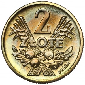 Próba MOSIĄDZ 2 złote 1958 Jagody