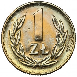 Próba MOSIĄDZ 1 złoty 1949 - PRÓBA nisko