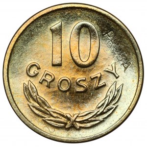 Próba MOSIĄDZ 10 groszy 1949 - PRÓBA na skos