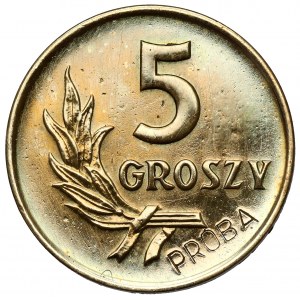 Próba MOSIĄDZ 5 groszy 1958