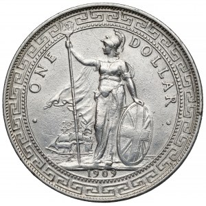 Wlk. Brytania, Trade Dollar 1909
