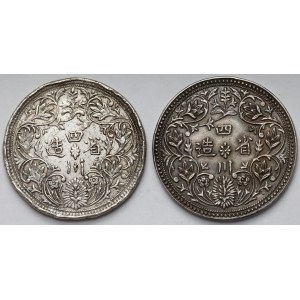 Szechuan-Tybet, Rupee 1875-1908 - Fantazyjne emisje - zestaw (2szt)