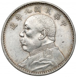 Chiny Republika, Shikai, Yuan / Dolar rok 9 (1920)