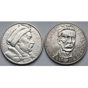 10 złotych 1933 Sobieski i Traugutt - zestaw (2szt)