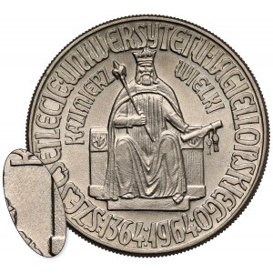 Próba CuNi 10 złotych 1964 Kazimierz Wielki - BEZ napisu PRÓBA