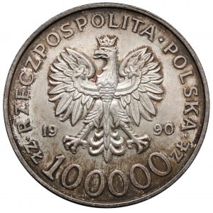 100.000 złotych 1990 Solidarność - odmiana A