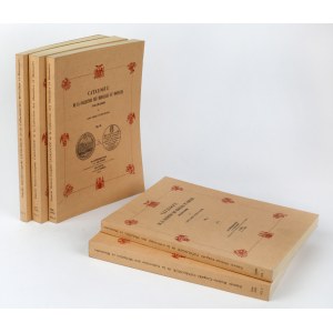 Katalog medali i monet polskich, E. Hutten-Czapski - REPRINT (5szt)