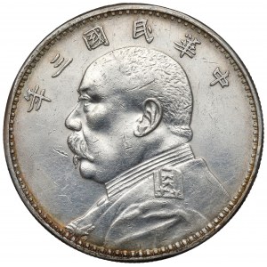 Chiny Republika, Shikai, Yuan / Dolar rok 3 (1914)
