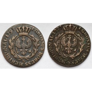 Prusy Południowe, Grosz 1797-E, Królewiec - zestaw (2szt)