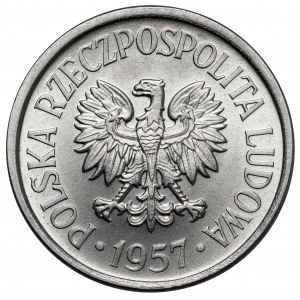 20 groszy 1957 - wąska data - rzadkie