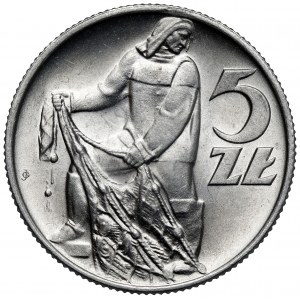 Rybak 5 złotych 1960